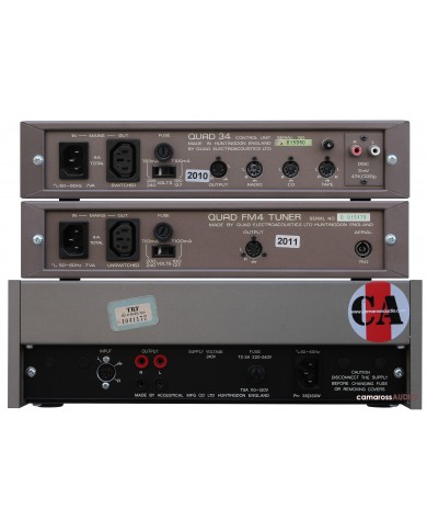 Quad 34 kontrol ünitesi ve FM4 tuner, 2010-2011 Quad ses bileşenleri.