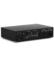 Eversolo DMP-A8 Gen 2 siyah dijital ses çalar, çoklu bağlantı noktaları, XLR ve RCA çıkışları