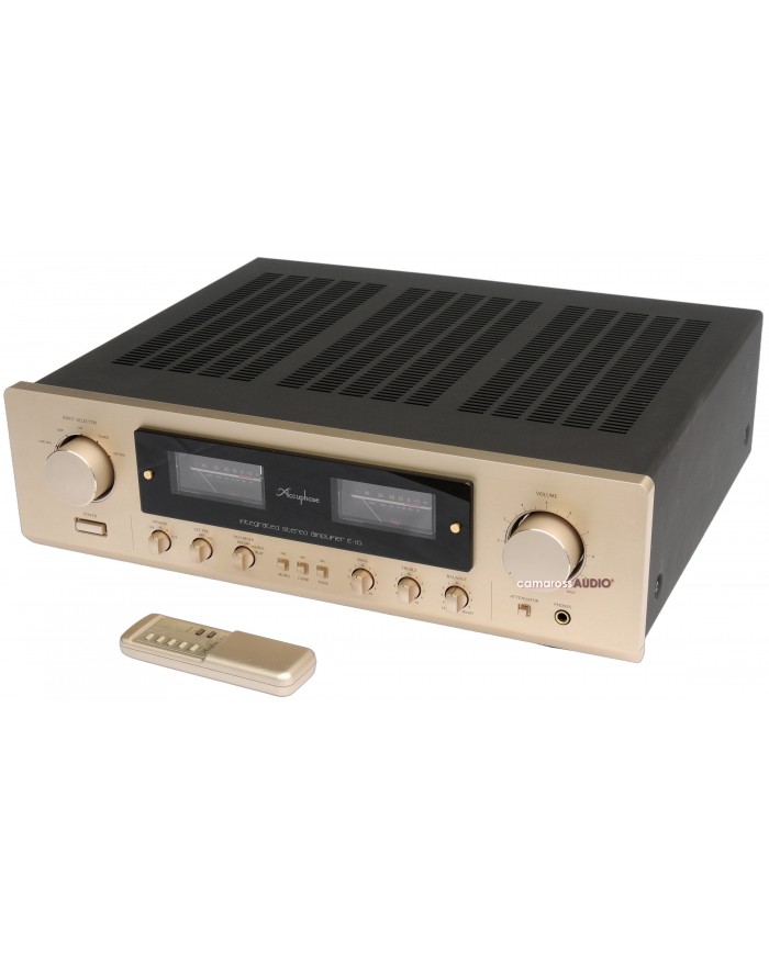 Altın Accuphase E-213 Entegre Stereo Amplifikatör, uzaktan kumandalı