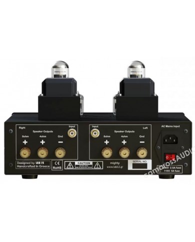 Lab 12 MIGHTY Power amplifikatör, siyah, tüplü, 8ohm 4ohm hoparlör çıkışlı