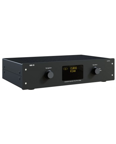 Lab 12 Melto 2 siyah fono preamplifikatörü, 2 lambalı, ayarlanabilir tüp, RIAA