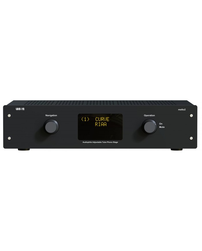 Lab 12 Melto2 Siyah 2 Lambalı Ayarlanabilir Tüplü Fono Preamp