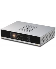 Matrix Audio MS-1c gümüş renkli dijital ses oynatıcı, dokunmatik ekranlı.