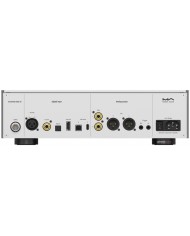 Matrix Audio ND-1 DAC arka panel: Dijital giriş, analog çıkış, USB, RCA, XLR, 10MHz harici saat.