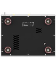 Matrix Audio ND-1 DAC, gümüş, anti-titreşim ayaklı, dijital ses dönüştürücü cihaz.
