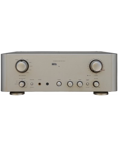 Marantz PM16 entegre amplifikatör, gümüş renkli, vintage hi-fi ses ekipmanı