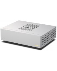 Matrix Audio SC-1 Referans Master Clock, gümüş renkli, delikli tasarımlı, kompakt ve şık.