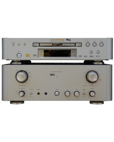 Marantz PM16 Stereo Amplifier ve DV-12S2 SACD DVD Player gümüş set.