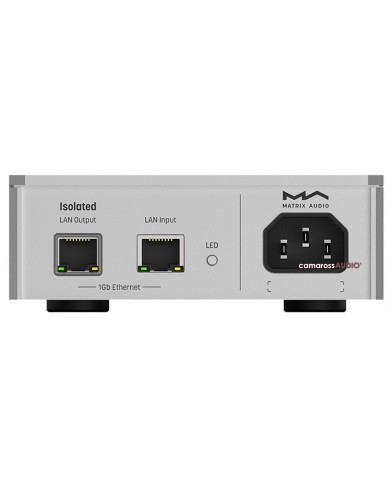 Matrix Audio SI-1 gümüş renkli izole LAN çıkışlı 1Gb Ethernet ağ anahtarı