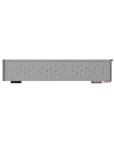 Matrix Audio SI-1 gümüş renkli, delikli tasarımlı ses cihazı