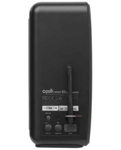 Polk Audio Omni S2R siyah kablosuz hoparlör, DC IN, AUX IN, USB girişli