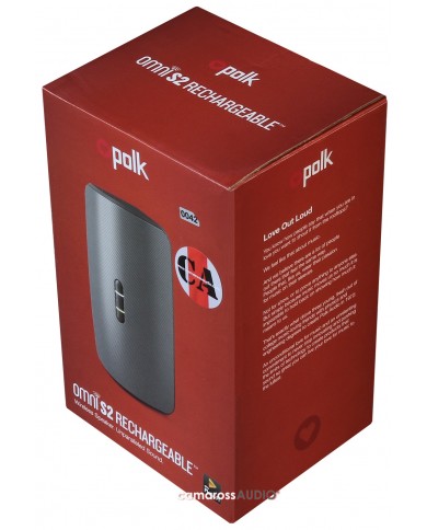 Polk Audio Omni S2R siyah şarj edilebilir kablosuz hoparlör