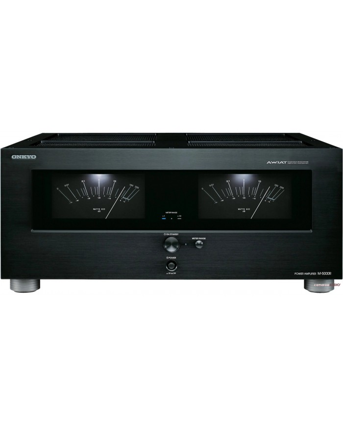 Onkyo M-5000R Siyah Güç Amplifikatörü, Vu Metreleri, AV Receiver