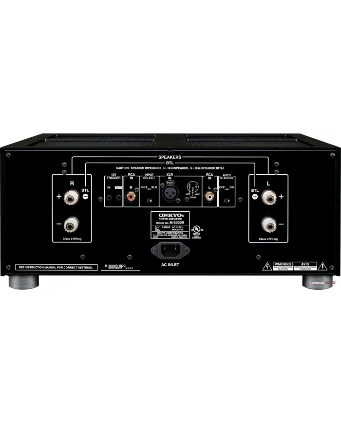 Onkyo M-5000R Siyah Güç Amplifikatörü Arka Panel Bağlantıları