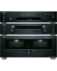 Onkyo P-3000R, M-5000R, C-7000R siyah ses sistemi bileşenleri