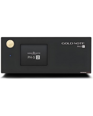 Gold Note PH-5.2 Fono siyah renkli, kompakt ve şık tasarımlı fono preamplifikatörü.