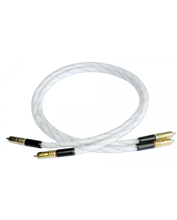 Tara Labs RSC Vector 1 RCA kablo, beyaz, altın uçlu, ses kablosu
