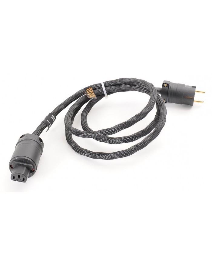 Vovox Textura Power Cord, siyah örgülü, yüksek kaliteli güç kablosu