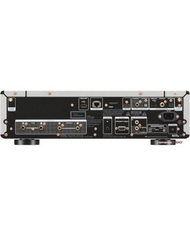 Marantz CD50n CD player arka panel bağlantıları: USB, HDMI, coaxial, optical, network, audio out