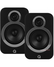 Q Acoustics 3030i siyah raf tipi hoparlör çifti