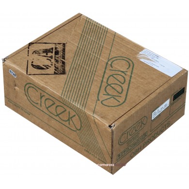 Creek OBH-22 Pasif Preamp kutusu, kahverengi karton, yeşil logo ve yazı.