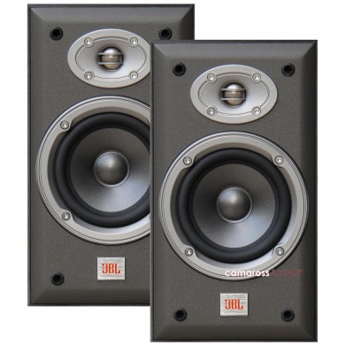 JBL E20 kompakt bookshelf hoparlörler, koyu gri renk, 2'li set