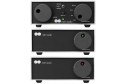 Naim NAC62 Preamp NAP90 Poweramp HICAP ses sistemi, siyah, kompakt ve şık tasarım.