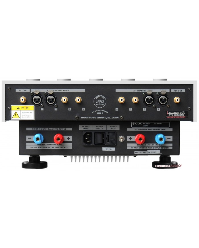 CEC AMP 3 Ippinkan Tune & CD TL3 Belt Drive Class A amplifikatör arka panel