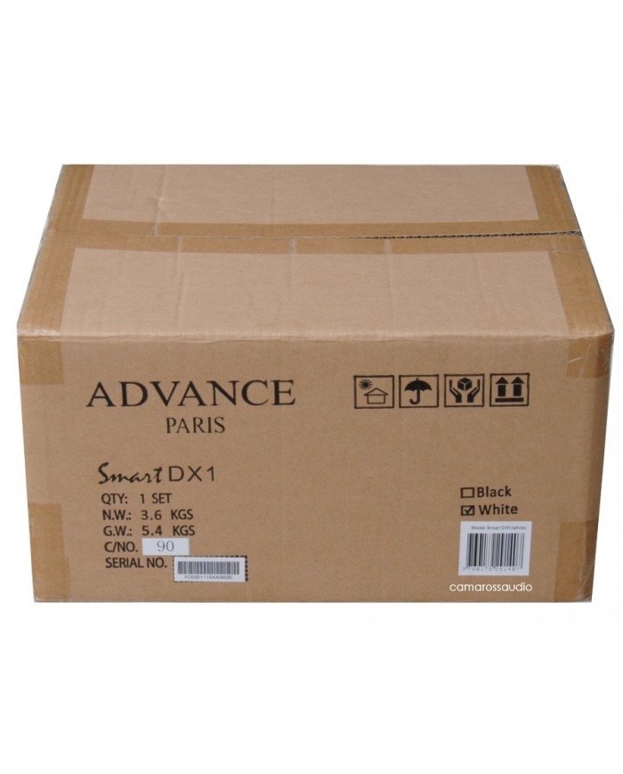 Advance Paris Smart DX1 beyaz model, kutu içinde 1 set ürün.