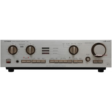 Luxman L-430 gümüş stereo entegre amplifikatör, vintage Hi-Fi ses ekipmanı