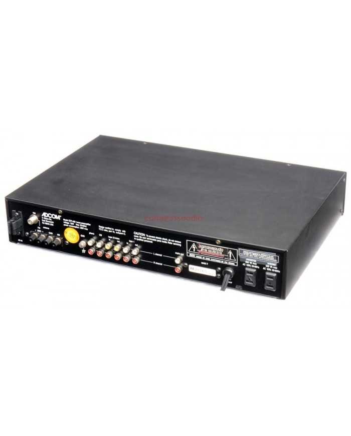 ADCOM GFA-7000 GTP-400 Preamplifier siyah arka panel bağlantı noktaları