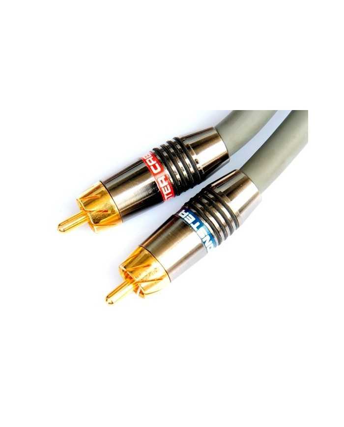 Monster M550I RCA kablo, 200cm, altın uçlu, gri kablo