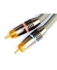 Monster M550I RCA kablo, 200cm, altın uçlu, gri kablo