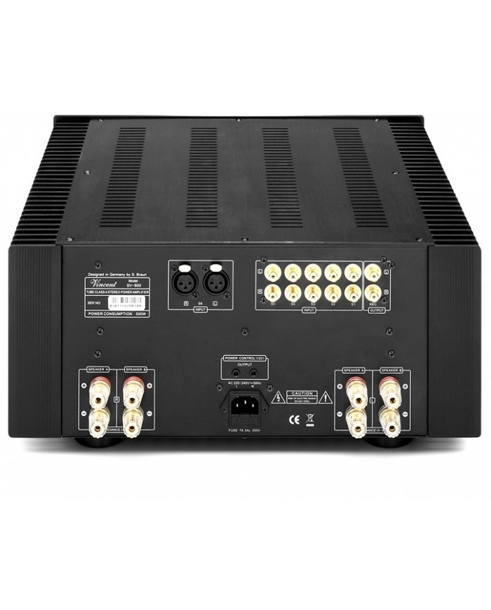 Vincent SV 800 Symmetrical hybrid integrated amp. Black