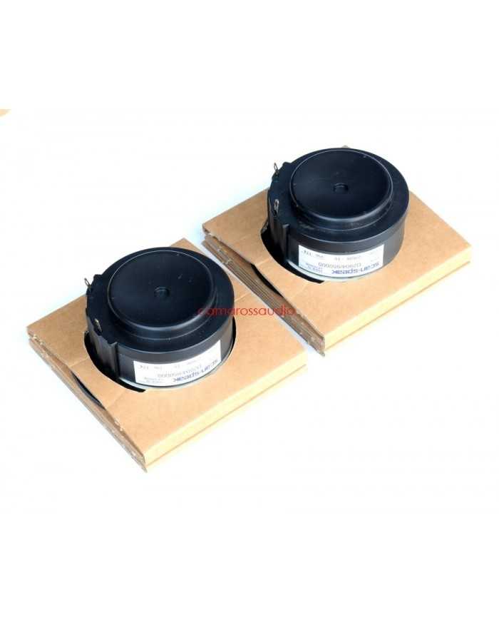 Scan-Speak D2904/950000 siyah dome tweeter, 2'li paket, ses hoparlörü bileşeni.