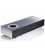 Naim Mu-So Reference Kablosuz Müzik Sistemi, gümüş renkli, modern tasarımlı hoparlör