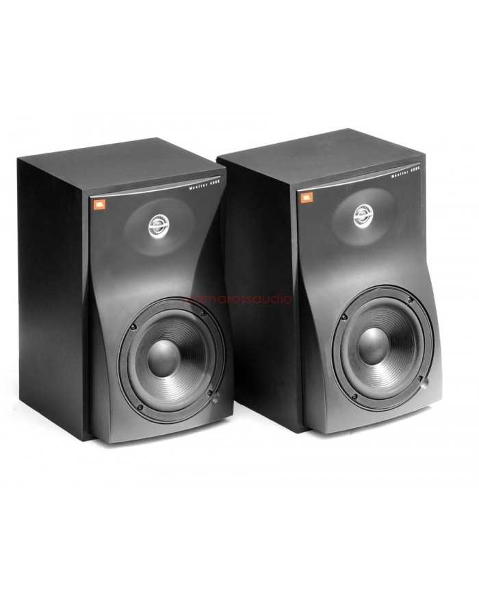 JBL 4208 Studio Monitor hoparlör çifti, siyah, kompakt stüdyo monitörleri