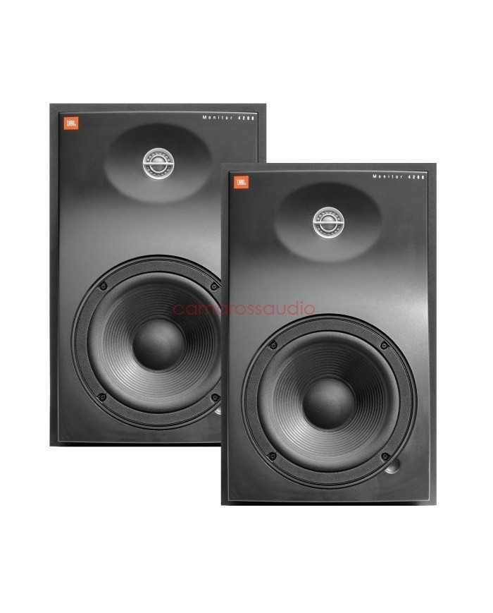 JBL 4208 Studio Monitör hoparlör çifti, siyah, profesyonel ses