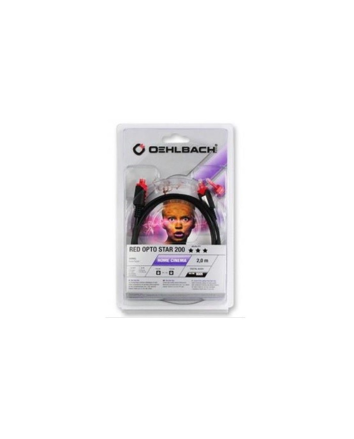Oehlbach RED OPTO STAR 200 Optic Cable 2mt