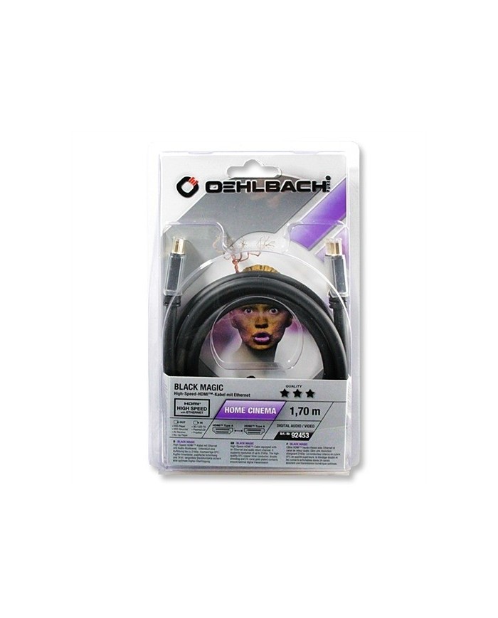 Oehlbach BLACK MAGIC HDMI Cable (0,75mt)