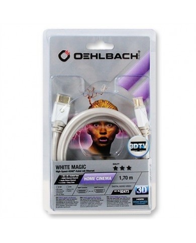 Oehlbach WHITE MAGIC HDMI Cable (0,75mt) 