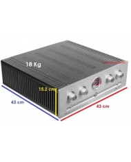 Vincent SV-236 Hibrit Stereo Amfi, 18 Kg, 43x43x15.2 cm, gümüş ön panel