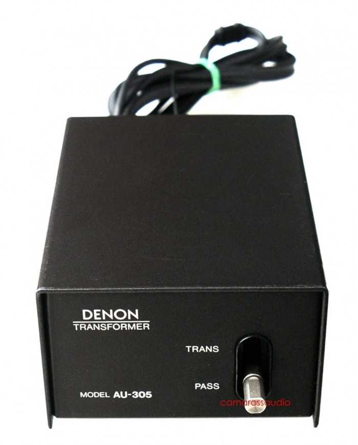 DENON AU-305 Siyah Step Up Transformer, vintage ses ekipmanı