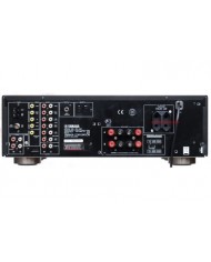 Yamaha RX-497 AV Receiver'ın arkası, çeşitli giriş/çıkış bağlantılarını gösteriyor.