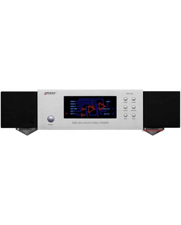 Advance Acoustic MDA-503 tüplü DAC, 24bit/384KHz, gümüş