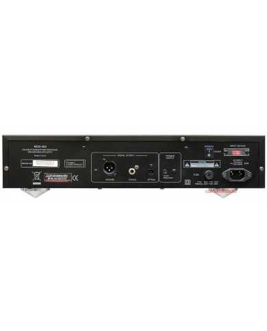Advance Acoustic MCD-403 dijital çıkışlı lazer ürün, siyah renkli.