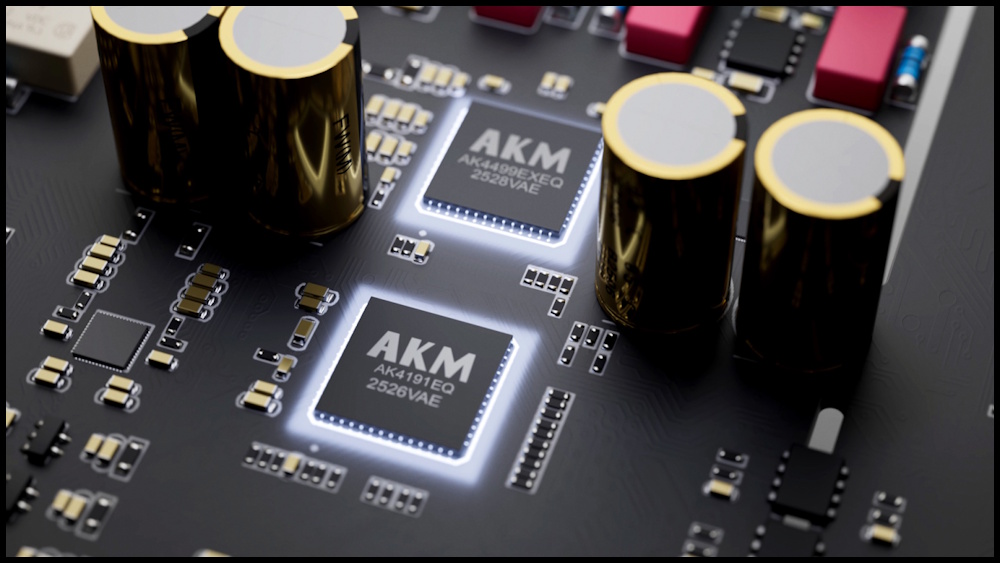 Eversolo DMP-A8 Gen 2 AKM DAC yonga seti devre kartı detayı.