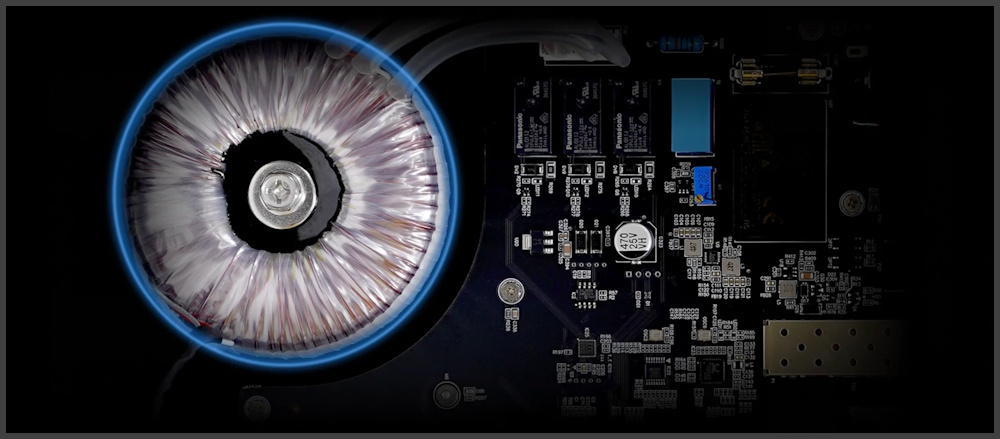 Matrix Audio NT-1 Toroidal Trafo ve Devre Kartı Detayı