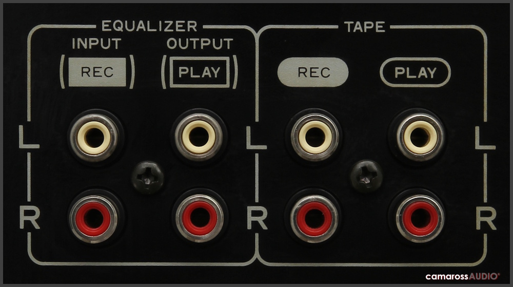 Pioneer GR-560 Equalizer ve Tape girişi/çıkışı RCA bağlantıları.