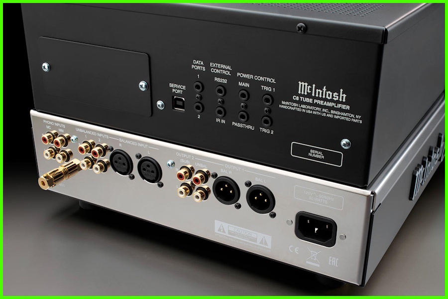 mcintosh c8 preamp girişler